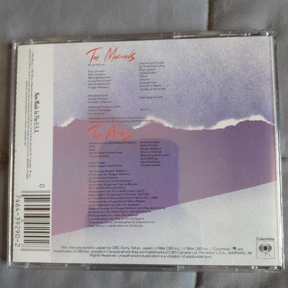 Roger Waters - The Pros and Cons Of Hitchhiking (CD, 1984 Columbia) Pink Floyd - Picture 2 of 4